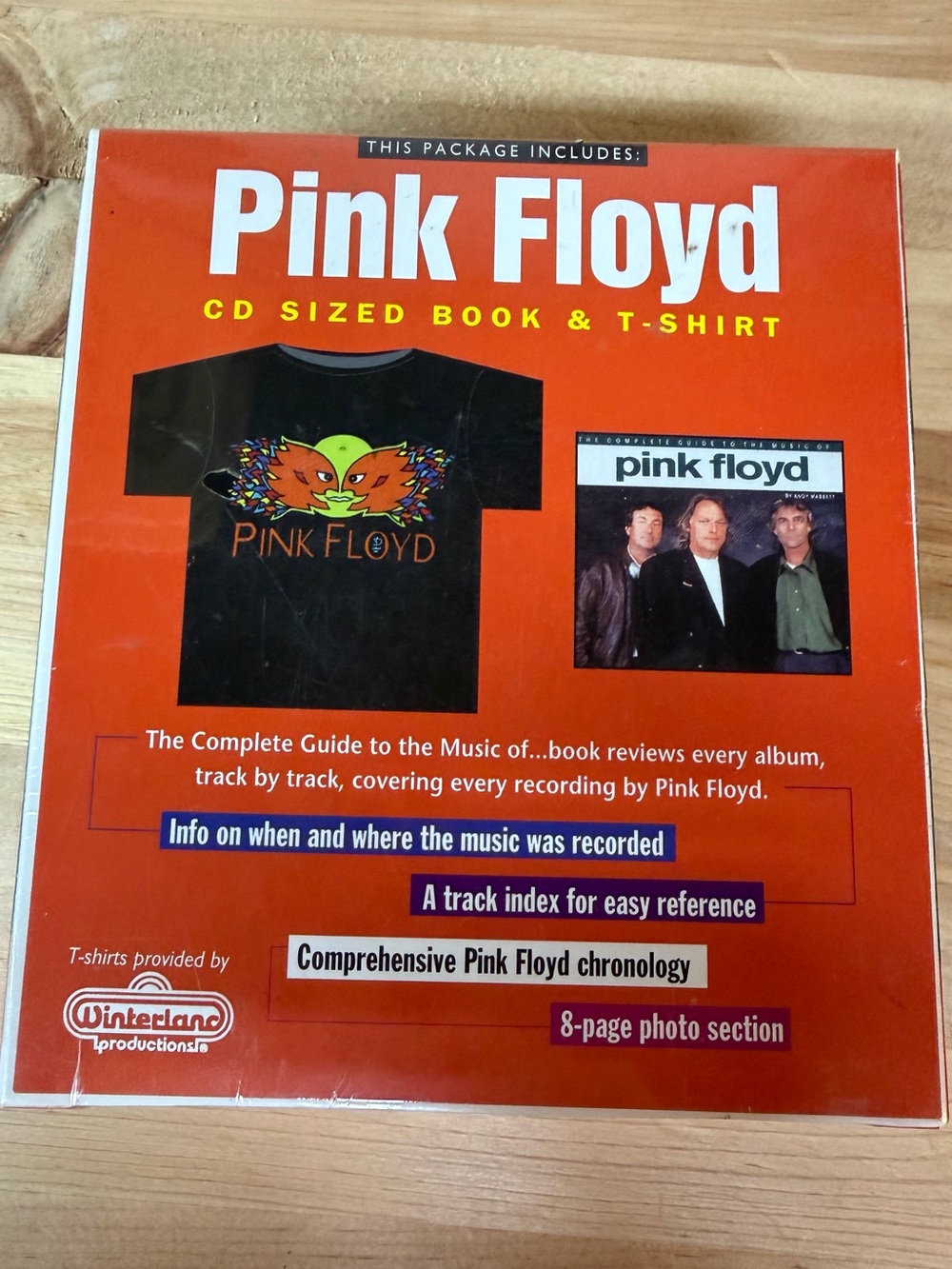 NEW Vintage 1997 Pink Floyd CD-Sized Book and XL Men’s T-Shirt RARE